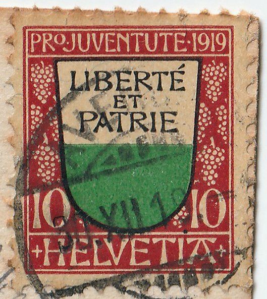 Tous les timbres: 1919 Ansichtskarte mit ZNr. J13 – D'occasion à Arlesheim par gaugi43 1