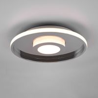 LED Deckenleuchte, Chrom, IP44, 40 cm Ø