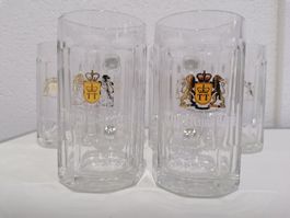 Bier Humpen, Bier Gläser "Thurn und Taxis" 6 Stück