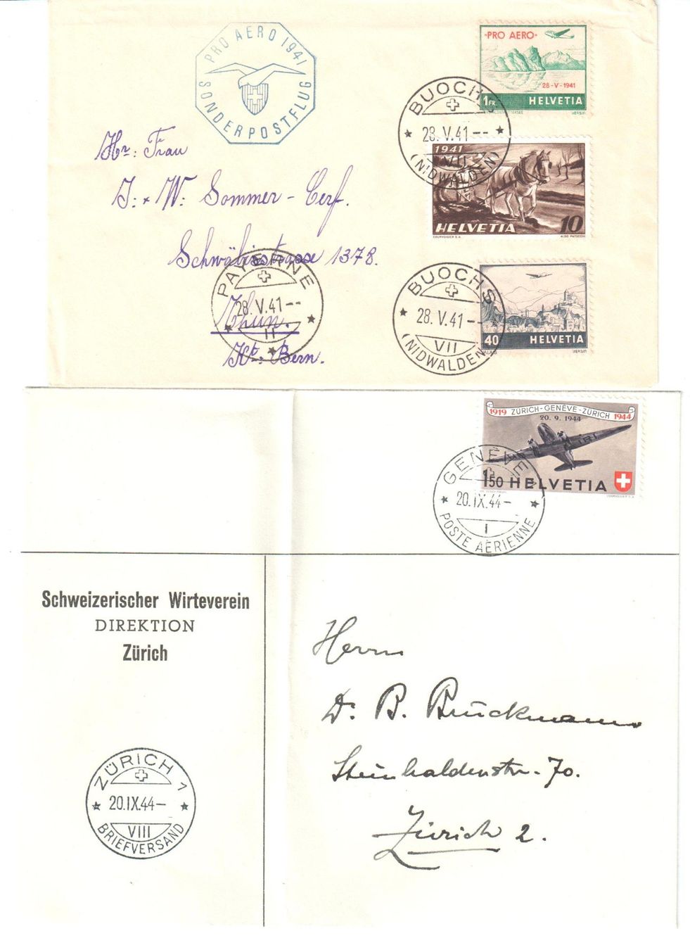 Tous les timbres: LOT FLUGPOSTBELEGE – D'occasion à Glattfelden par Schmue23 1