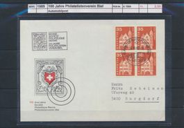 1989 "100 Jahre Philatelistenverein Biel", Automobilpost