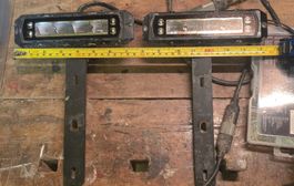 LED Scheinwerfer Paar mit Halterung gebraucht