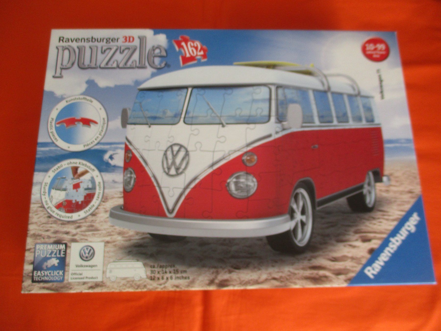 Ravensburger Puzzle: 3 D Puzzle VW Bus Bully – Usato da Birsfelden venduto da alles-muss-raus