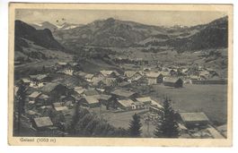 Gstaad s/w Ortsansicht Berner Oberland