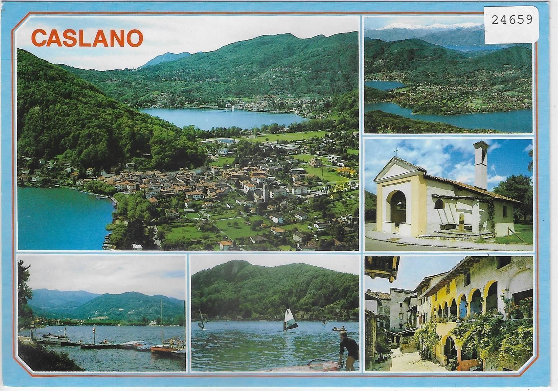 Cartoline postali: Caslano - Lago di Lugano - Multiview – Antico da Ettingen venduto da Kartenplanet
