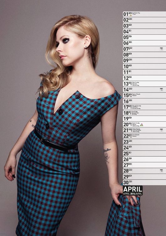 © Avril Lavigne CALENDAR☆PHOTOWANDKALENDER ☆2014☆ aus U.K. Kaufen