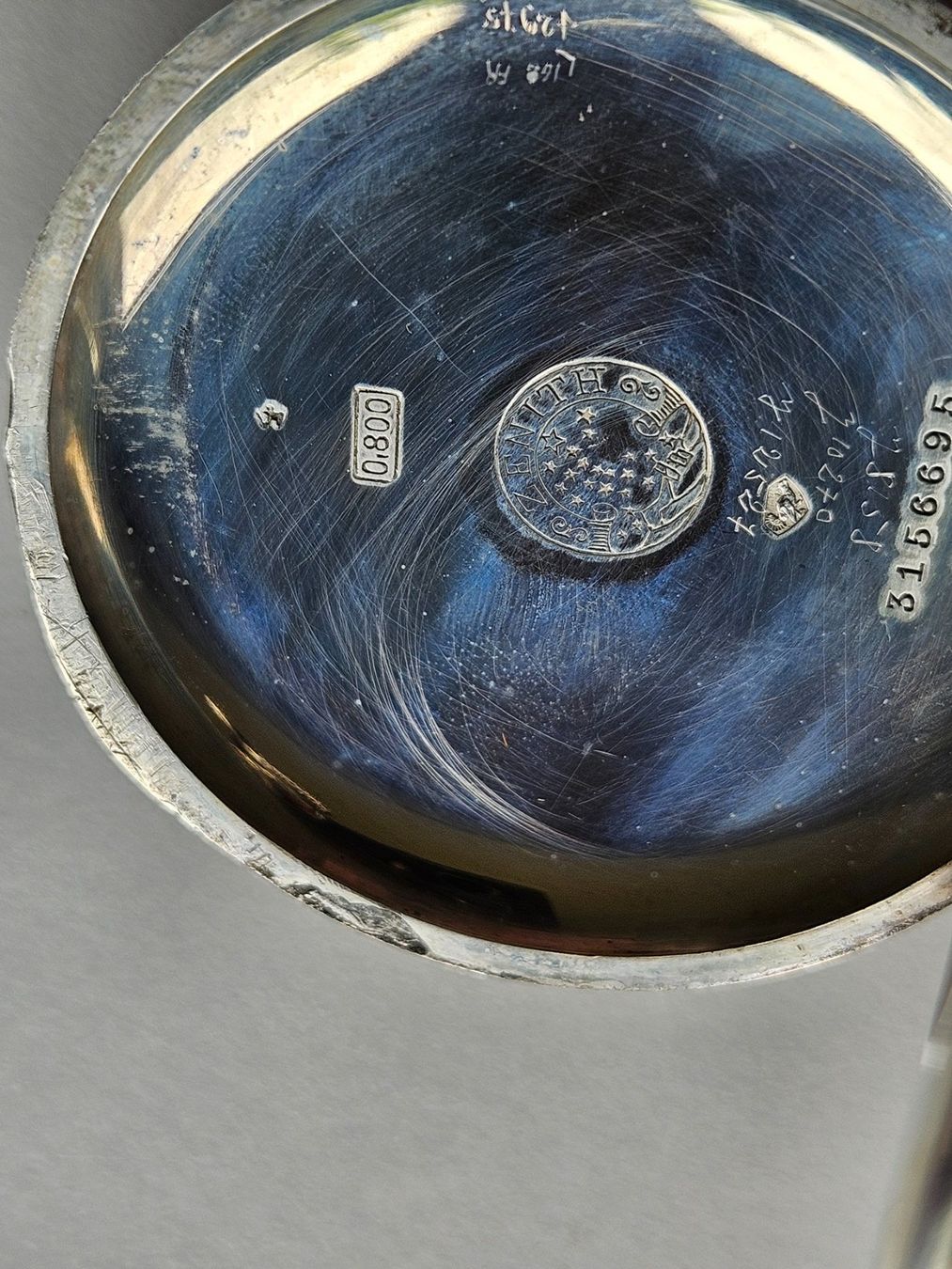 Zenith Uhren: 596 Zenith Savonette Taschenuhr Silber 0.800 – Gebraucht aus Berikon von mmm21 5
