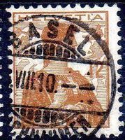 BASEL 1910 HELVETIA BRUSTBILD 12 RP VOLLSTEMPEL - N297