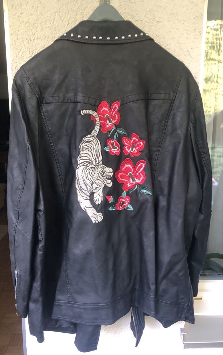 Giacche: Miamoda Lederjacke Schwarz bestickt – Nuovo (secondo la descrizione) da St.Gallen venduto da nitka. 1