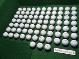 80 Golfbälle Pinnacle Mix (sehr schön) 20% Ermässigung