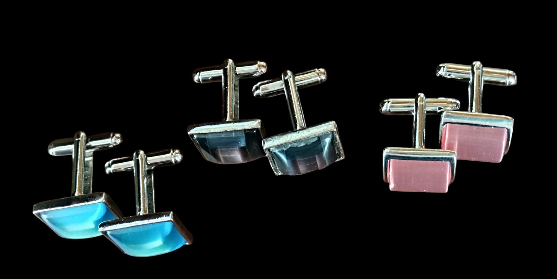 Boutons de manchette: Set 3 paia di gemelli da uomo. – D'occasion à Lugano par fbo_82wg 1