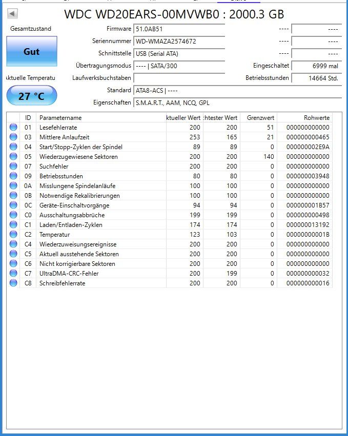 Western Digital Dischi rigidi: HDD WD green 2TB WD20EARS – Usato da Auswil venduto da Rudi60 2