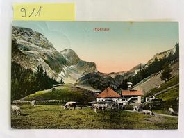 alte Ansichtskarte Ifigenalp Lenk, 1906 mit Stempel