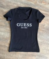 Schwarz T-Shirt GUESS Gr. S 36 neuwertig