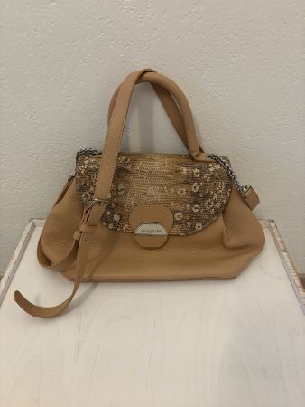 Handtasche Lancaster beige gemustert – nie gebraucht