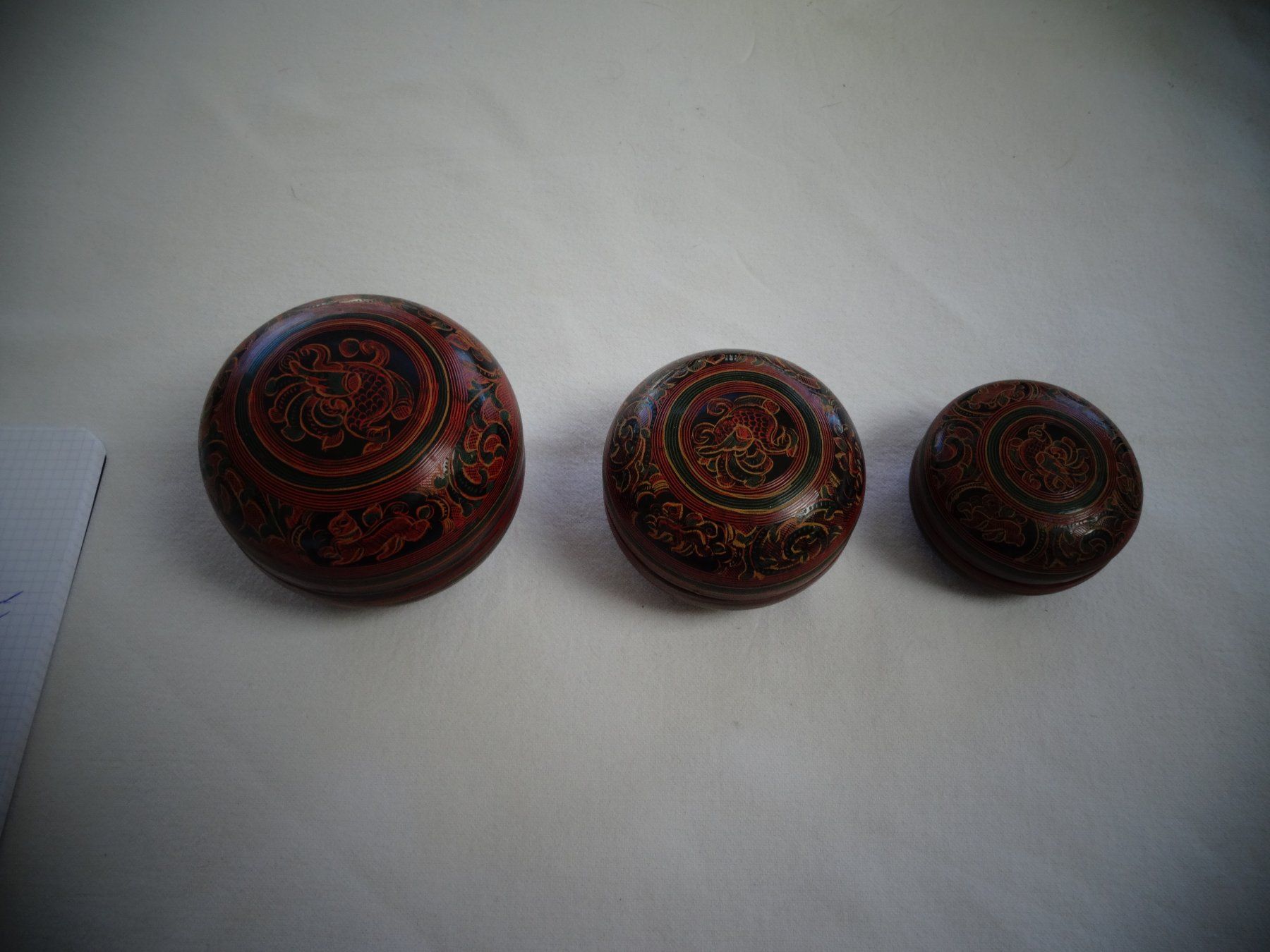 Portagioie: 3 Schatullen Blumenmotiv – Usato da Neerach venduto da jenny062
