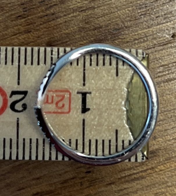 Anelli: 750 Weissgold Ring mit Diamanten V-shape – Usato da Rotkreuz venduto da zisii 2