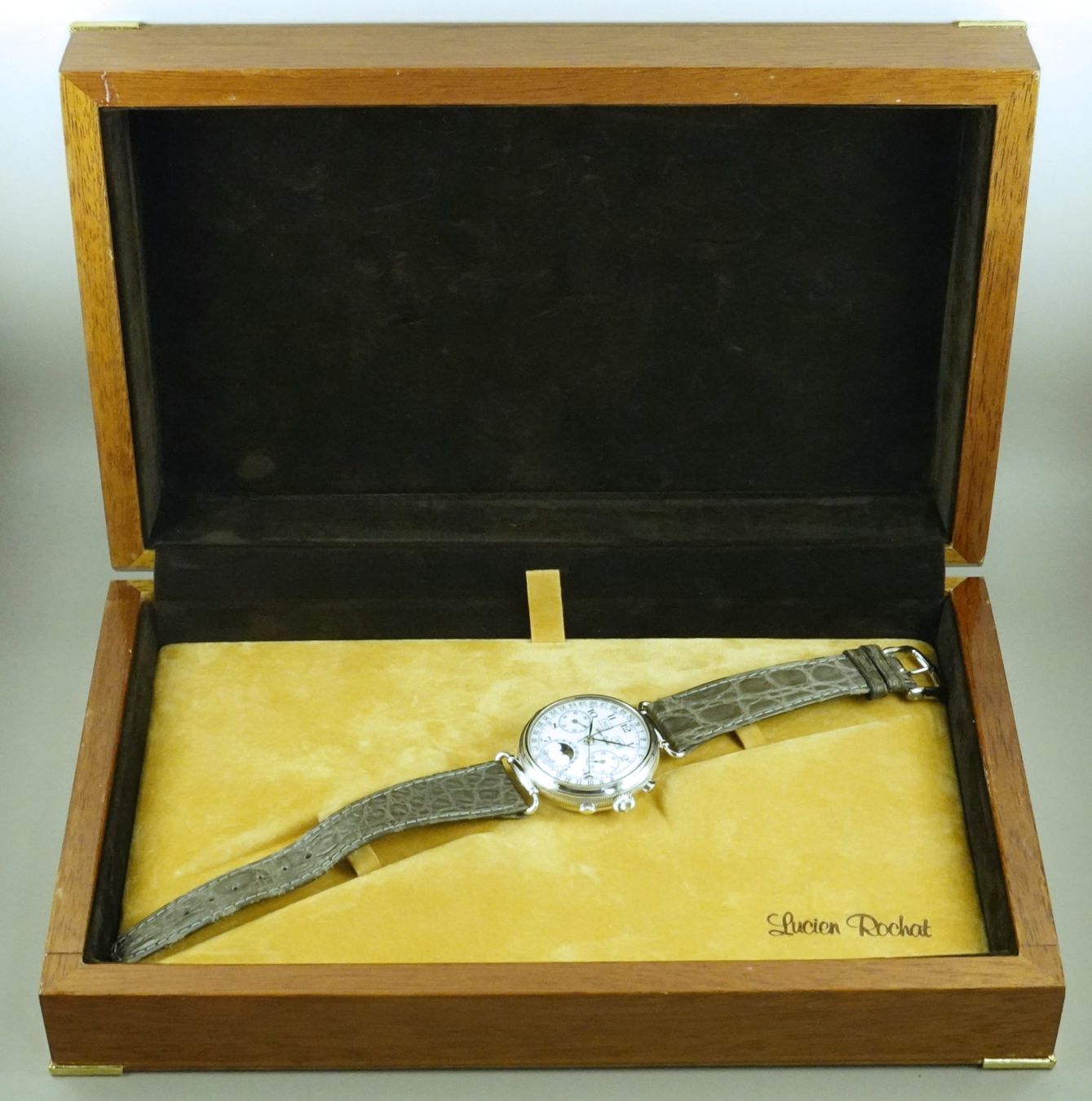 Orologi: Lucien Rochat Chronograph Valjoux 7733 Silber - full set – Usato da Meilen venduto da Anonymous3 4