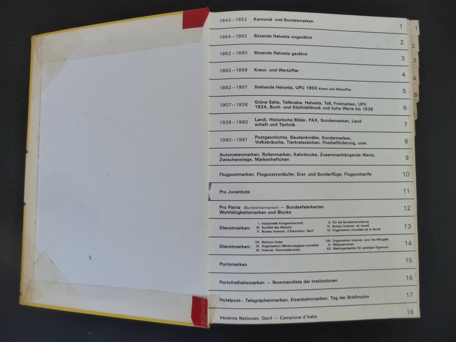 Tutti i francobolli: Zumstein spéciale édition 1991 (719) – Usato da Onex venduto da BANGON80 1