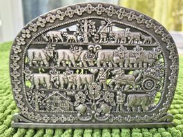 Servietten Halter im Swiss Look Appenzeller Muster 