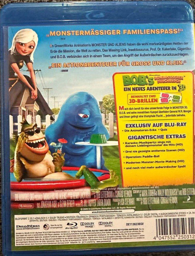 Tutti i DVDs: Monster und Aliens 3D – Usato da Beringen venduto da Mantafisch1 1