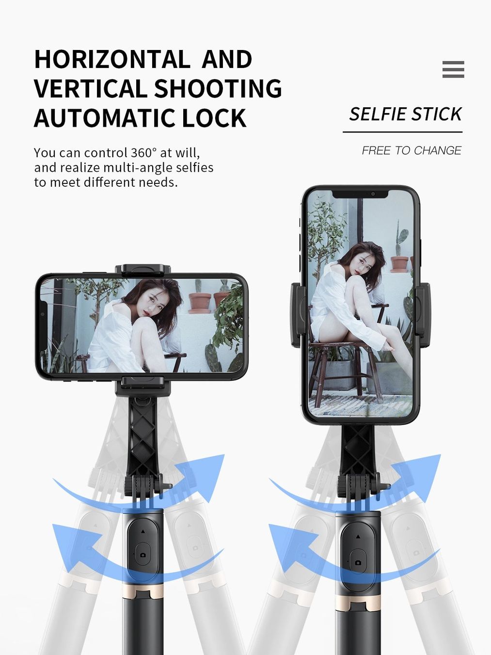 Halterungen: Stabilisator Bluetooth mit Stativ-Selfie-Stick – Neu und originalverpackt aus Unterägeri von RmOnline 7