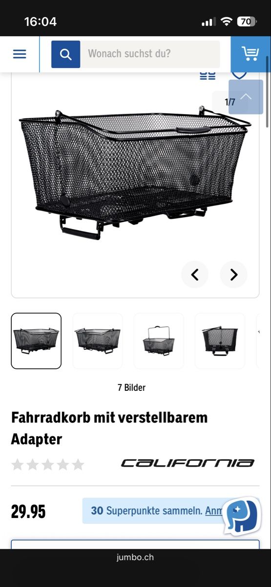 Taschen: Velokorb Jumbo NEU – Neu und originalverpackt aus Unterlunkhofen von hir_tdj2 3