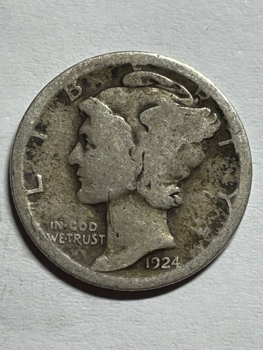 Tutti le monete: (80) Mercury Dime 1924 USA – Usato da Aesch BL venduto da masmusgo