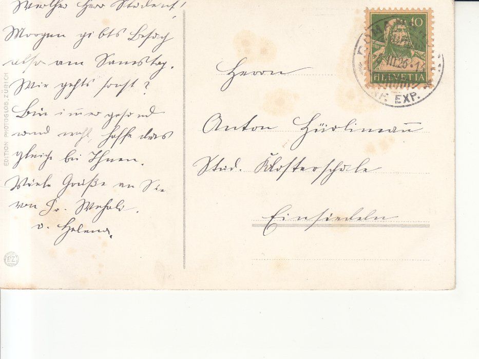 Cartoline postali: Romanshorn 1926 – Usato da Bürglen TG venduto da StampGraf 1