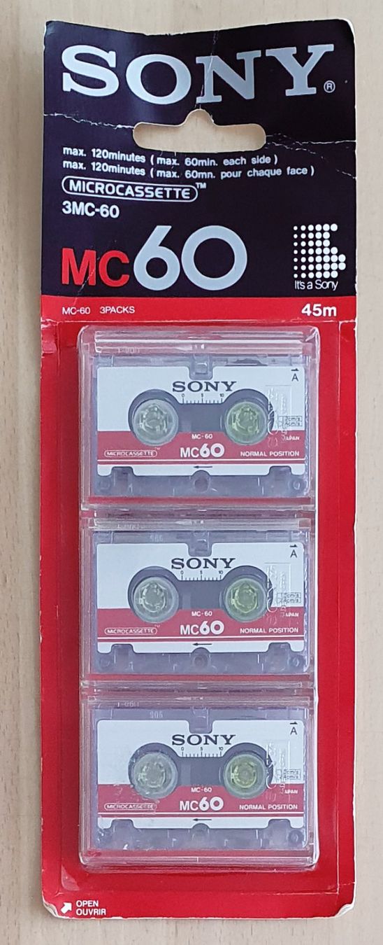 Cassettes audio: Sony Microcassette MC-60 – Neuf avec emballage d'origine à Rüti ZH par Noldisax 1