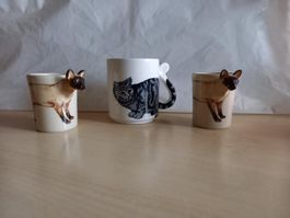 Katzenfiguren, Katzentassen, Sammlerstücke🐈‍⬛ (Deko)