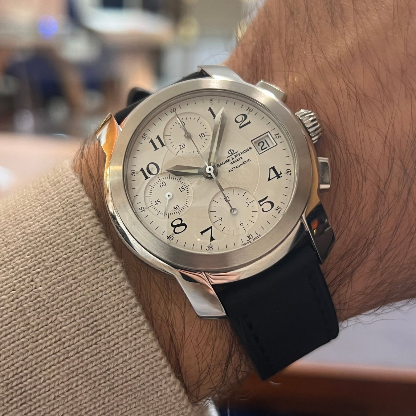 Baume & Mercier Orologi: Baume & Mercier Capeland Chronograph MVO45216 – Usato da Carouge GE venduto da Watchaser 3