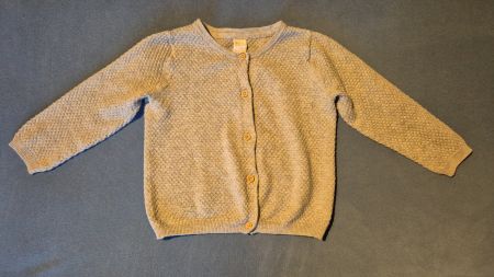 Strickjacke H&M grau Grösse 86