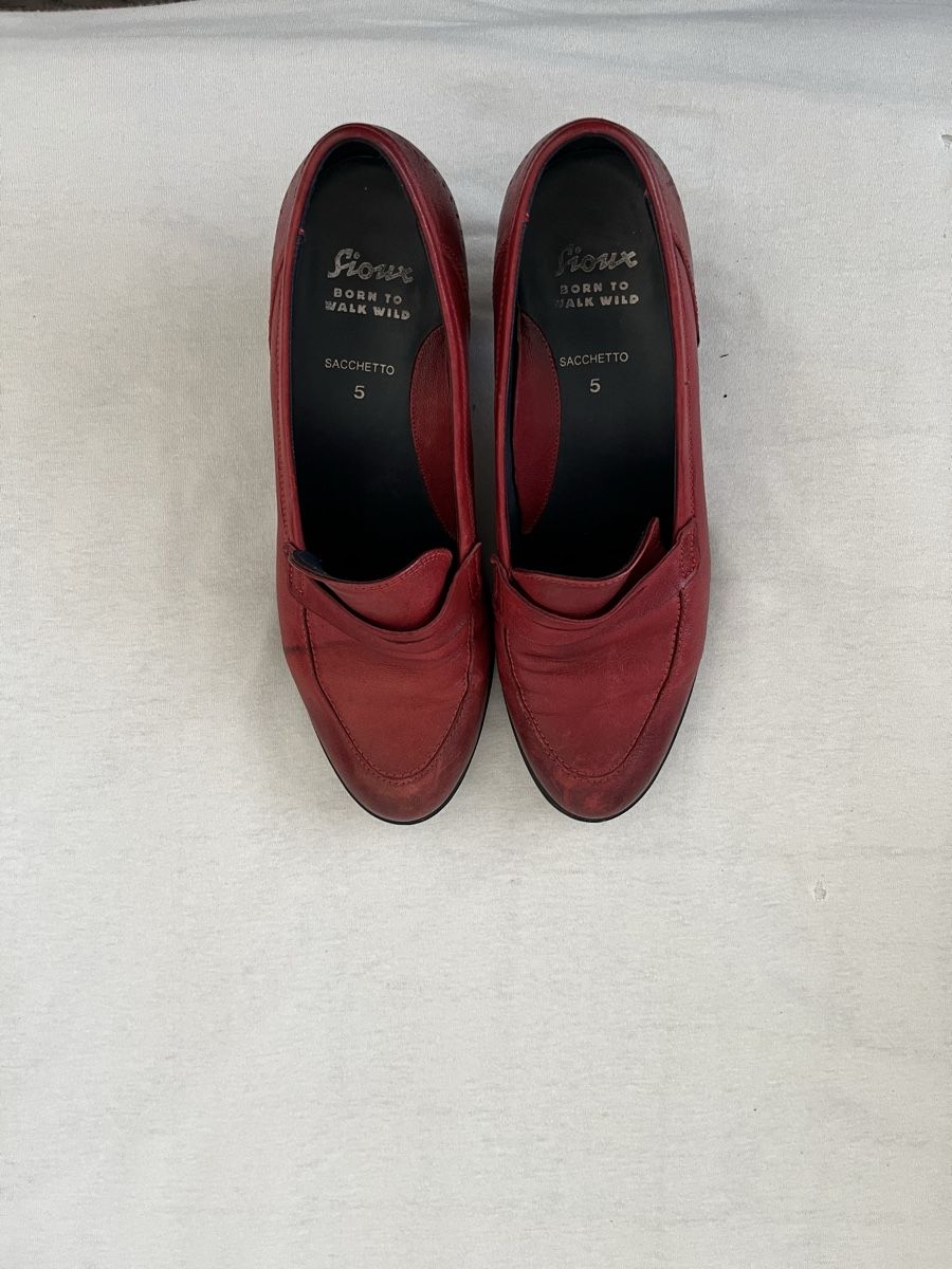 Scarpe da donna: Rote Sioux Lederschuhe Gr. 5 Absatzschuhe – Usato da Thun venduto da elshei