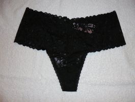 VICTORIA'S SECRET LACIE WIDE SIDE BAND THONG, M, NEU