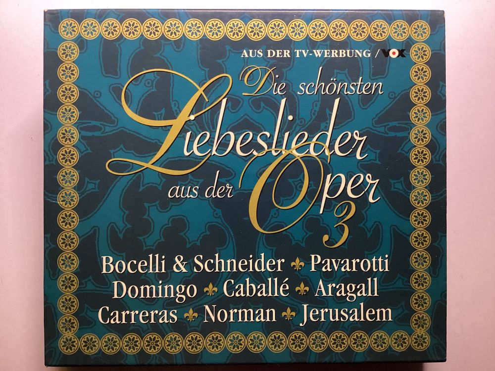 Die Schönsten Liebeslieder Aus Der Oper Vol. 3 (2CD-Box) | Kaufen auf ...