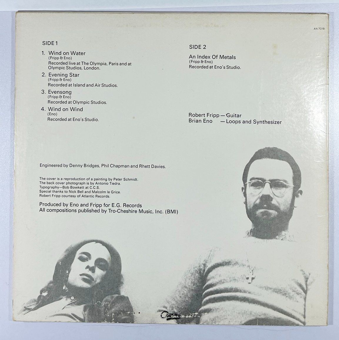 Schallplatten: LP: FRIPP & ENO - Evening Star (1982) – Neu (gemäss Beschreibung) aus Frenkendorf von Yard-Sale-2000 1
