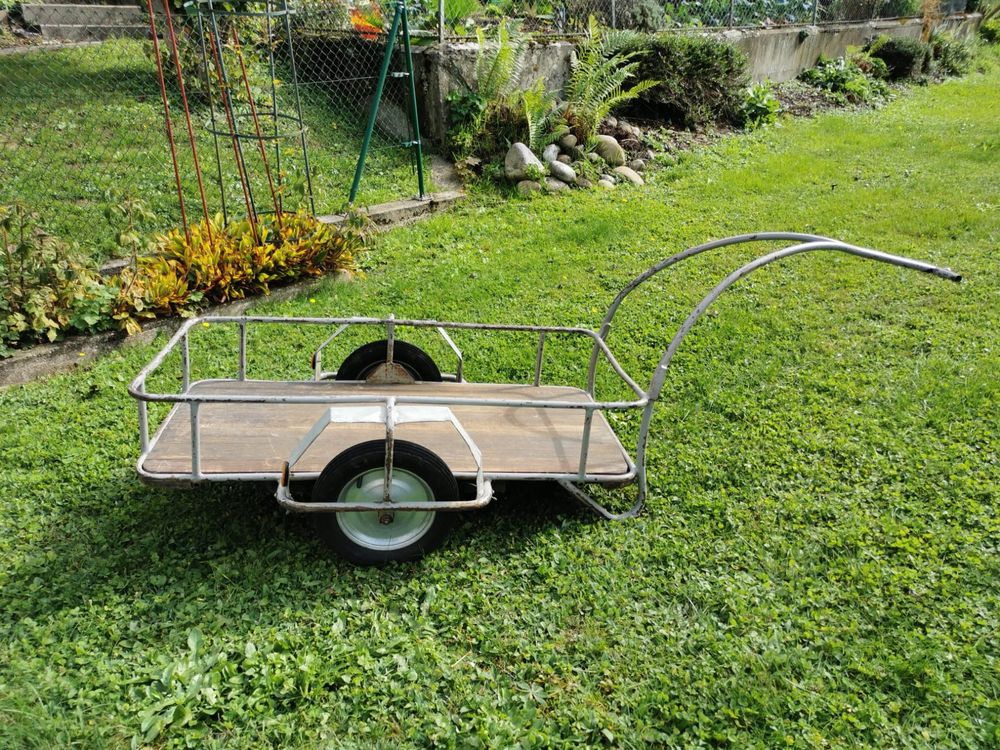 Dema Handwagen Langeoog – 45 L Fassung, 30 Kg Tragkraft, PU-Reifen, Klappbare Deichsel – Für Strand, Garten & Transport