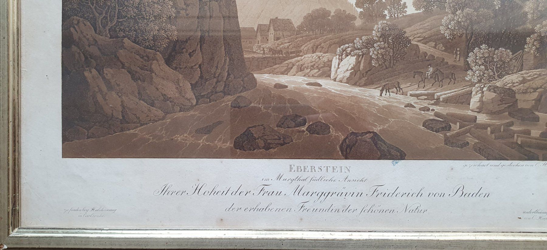 Foto & Immagini: Bild - Eberstein im Murgthal, Aquatinta in Braun – Usato da Kreuzlingen venduto da Rschweiz1 1