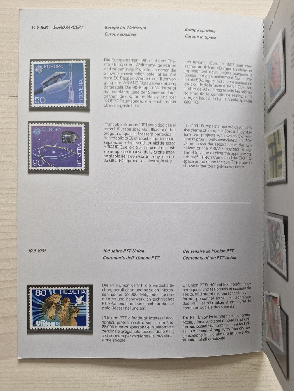Alle Briefmarken: Jahresbuch 1991 postfrisch CH-Briefmarken – Neu (gemäss Beschreibung) aus Frauenfeld von Kasico 5