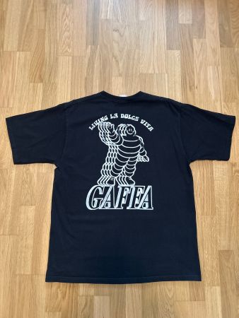 Schwarzes Gaffa T-Shirt "Living La Dolce Vita" Grösse L