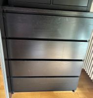 Ikea Malm Kommode schwarz mit vier Schubladen guter Zustand