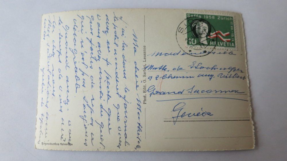 Cartoline postali: Sion - Vue aerienne - 1958 – Usato da Jona venduto da centumprata 1