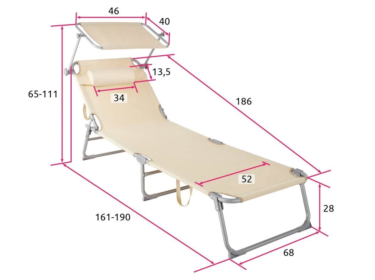 Sedie a sdraio: 2 Gartenliegen 4-stufig mit Kopfpolster – Nuovo (secondo la descrizione) da Steinhausen venduto da Retourenprofis 2