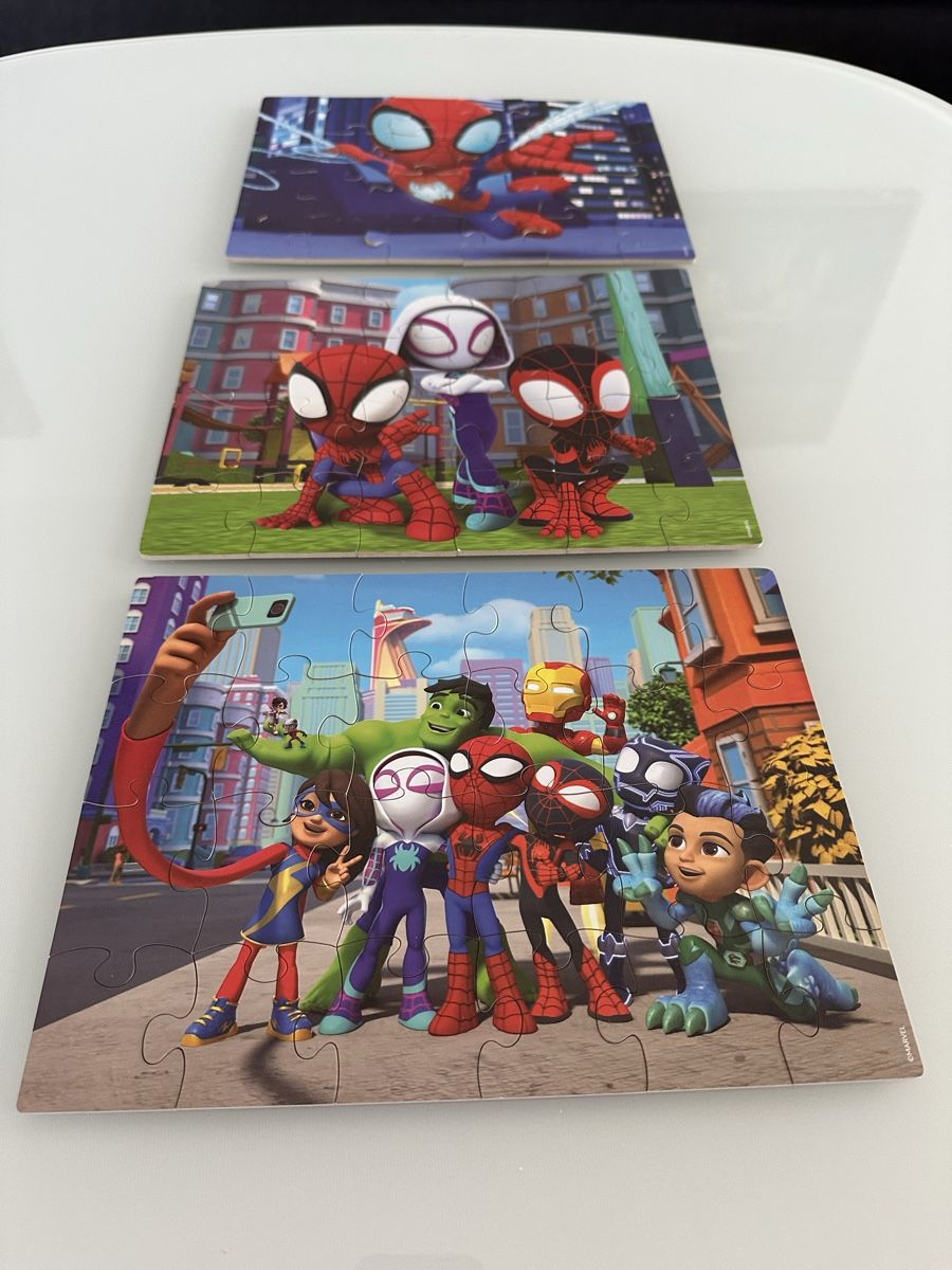Puzzle: 3x Puzzle set Marvel/Spider man – Usato da Kloten venduto da gab_jl5l
