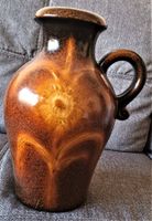 Scheurich Keramik Vase 490 25 Blumendekor West Germany 60er
