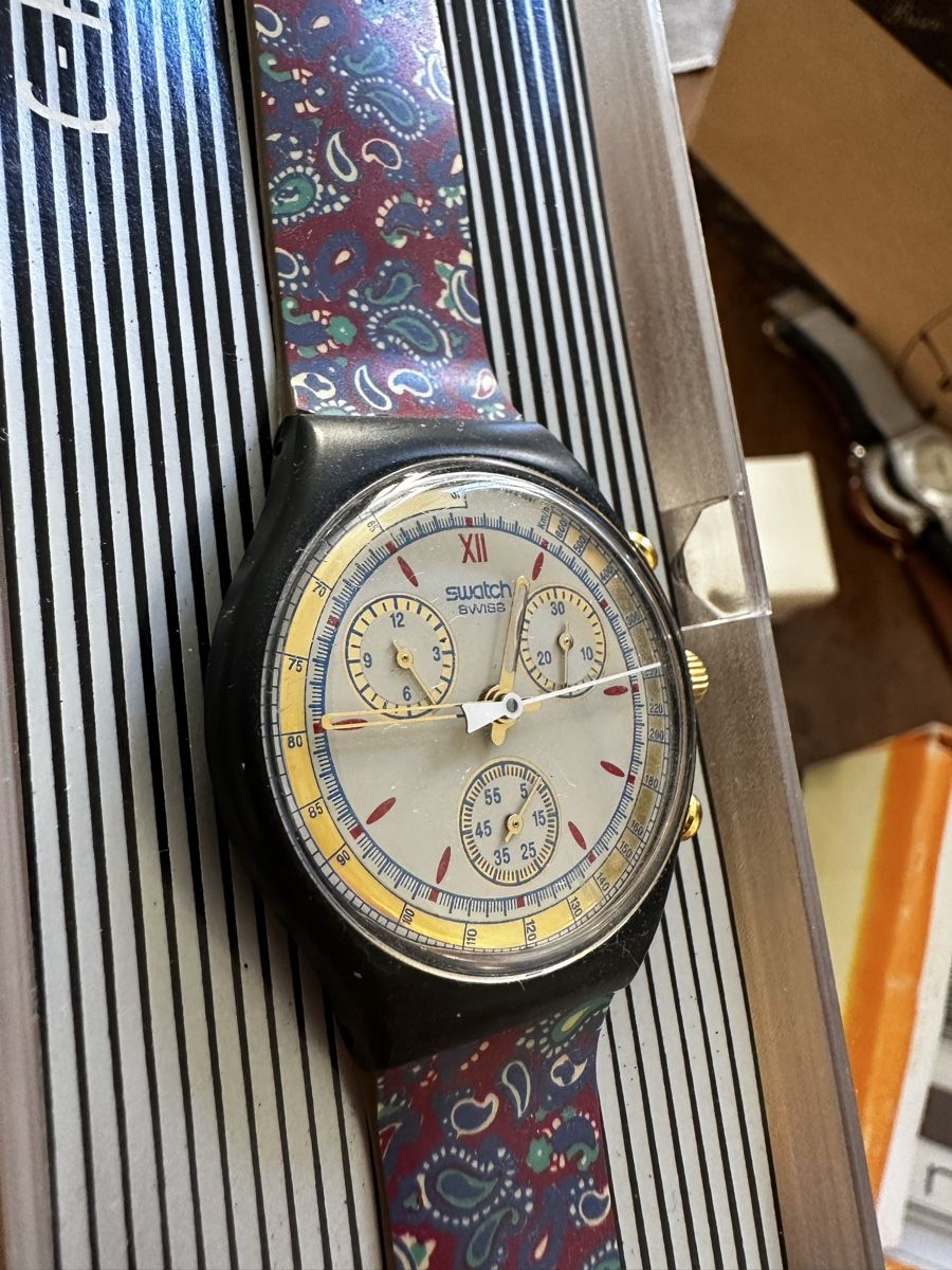 Swatch Orologi: VINTAGE SWATCH Chronograph – Usato da Taverne venduto da cot.fra22 3