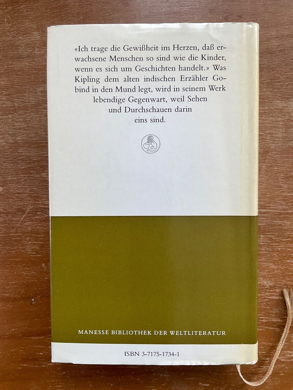 Libri: Manesse; Budyard Kipling; Meistererzählungen – Usato da Zürich venduto da Tolima194 1