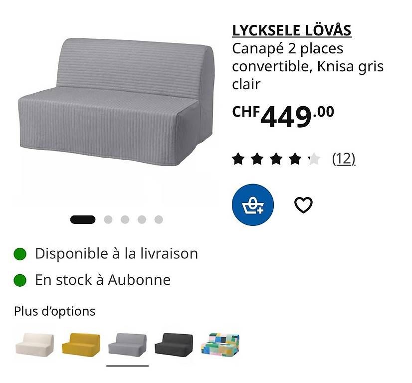 Divani: Canapé convertible IKEA   – Usato da Villars-sur-Glâne venduto da jus_xwf6