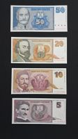 Serbien set 50/20/10/5 Novi Dinara 1996 Unc